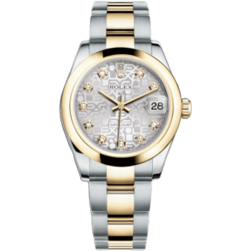 Rolex Datejust 31 Rolesor Yellow Domed / Oyster / Silver Computer 178243-0029