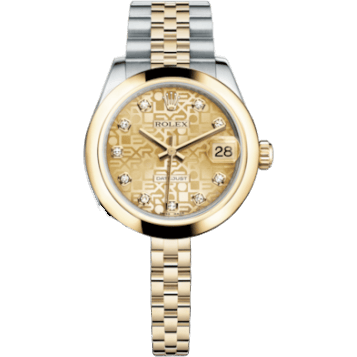 Rolex Datejust 31 Rolesor Yellow Domed / Jubilee / Champagne Computer 178243-0048