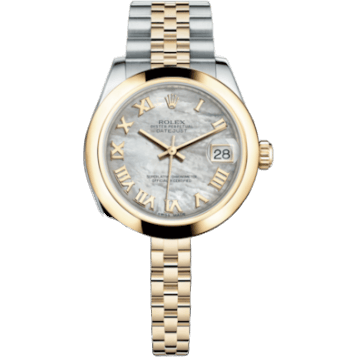 Rolex Datejust 31 Rolesor Yellow Domed / Jubilee / MOP Roman 178243-0057