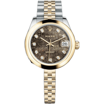 Rolex Datejust 31 Rolesor Yellow Domed / Jubilee / Black MOP Computer 178243-0058