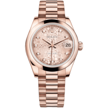 Datejust 31 Everose Domed / President / Pink Computer