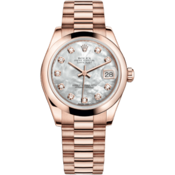 Datejust 31 Everose Domed / President / MOP
