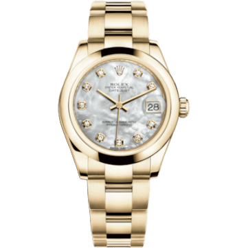 Rolex Datejust 31 Yellow Gold Domed / Oyster / MOP 178248-0014