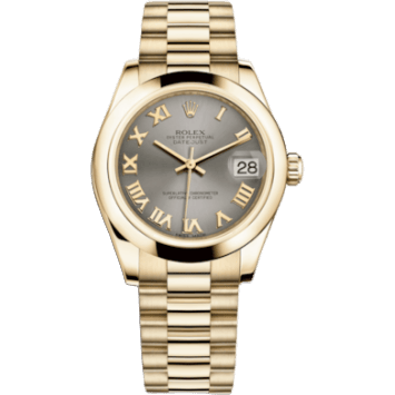 Rolex Datejust 31 Yellow Gold Domed / President / Steel Roman 178248-0092