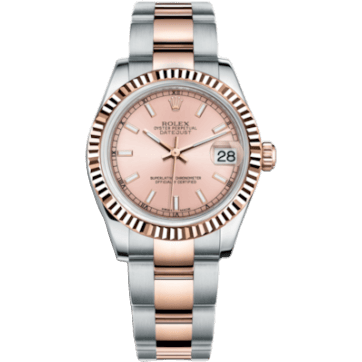 Rolex Datejust 31 Rolesor Everose Fluted / Oyster / Pink 178271-0001