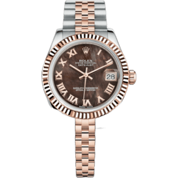 Rolex Datejust 31 Rolesor Everose Fluted / Jubilee / Black MOP Roman 178271-0031