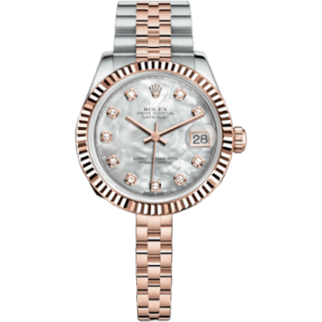 Rolex Datejust 31 Rolesor Everose Fluted / Jubilee / MOP 178271-0060