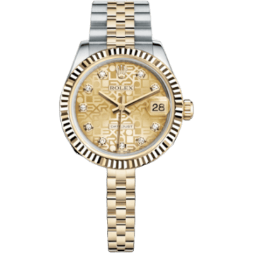 Rolex Datejust 31 Rolesor Yellow Fluted / Jubilee / Champagne Computer 178273-0013