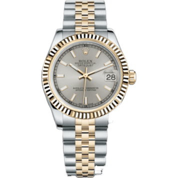 Rolex Datejust 31 Rolesor Yellow Fluted / Jubilee / Silver 178273-0030