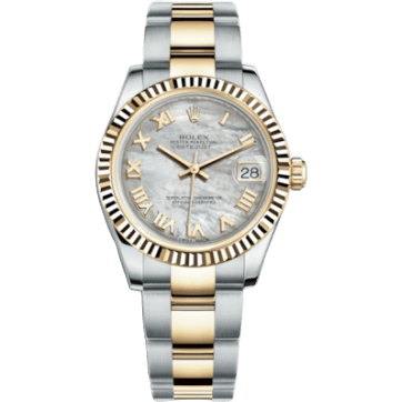 Rolex Datejust 31 Rolesor Yellow Fluted / Oyster / MOP Roman 178273-0037