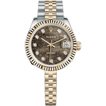 Rolex Datejust 31 Rolesor Yellow Fluted / Jubilee / Black MOP Computer 178273-0057