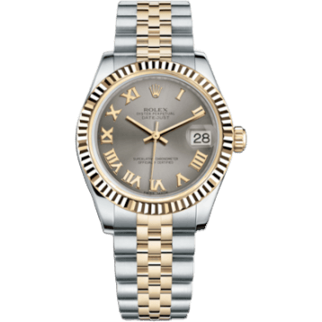 Rolex Datejust 31 Rolesor Yellow Fluted / Jubilee / Steel Roman 178273-0089