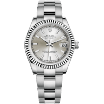 Rolex Datejust 31 Stainless Steel Fluted / Oyster / Silver 178274-0025