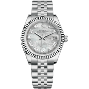 Rolex Datejust 31 Stainless Steel Fluted / Jubilee / MOP Roman 178274-0071