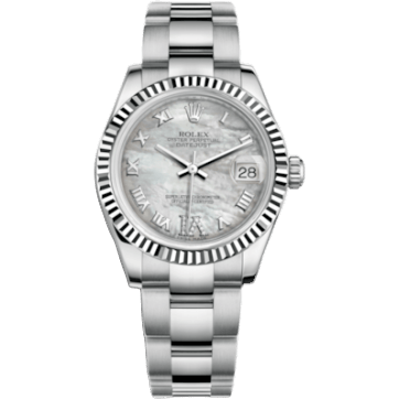Rolex Datejust 31 Stainless Steel Fluted / Oyster / MOP - Roman 178274-0085