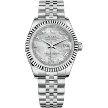 Rolex Datejust 31 Stainless Steel Fluted / Jubilee / MOP Roman 178274-0086