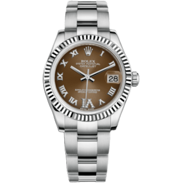 Rolex Datejust 31 Stainless Steel Fluted / Oyster / Bronze - Roman 178274-0089