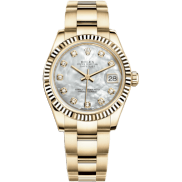 Rolex Datejust 31 Yellow Gold Fluted / Oyster / MOP 178278-0067