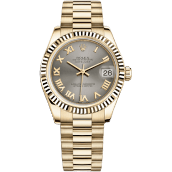 Rolex Datejust 31 Yellow Gold Fluted / President / Steel Roman 178278-0130