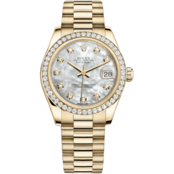 Rolex Datejust 31 Yellow Gold Diamond / President / MOP 178288-0001