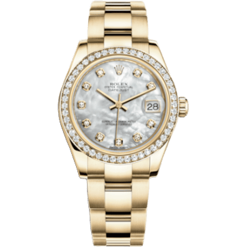 Rolex Datejust 31 Yellow Gold Diamond / Oyster / MOP 178288-0010
