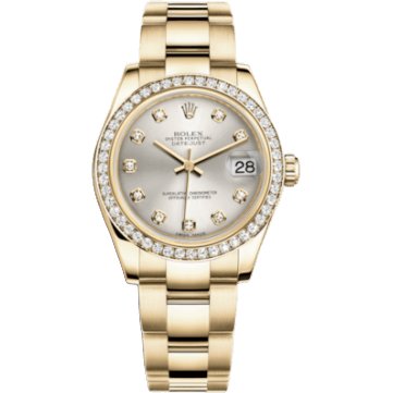 Rolex Datejust 31 Yellow Gold Diamond / Oyster / Silver Diamond 178288-0029