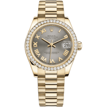 Rolex Datejust 31 Yellow Gold Diamond / President / Steel Roman 178288-0052