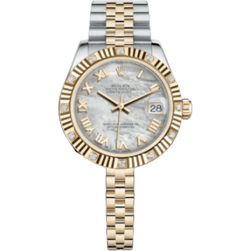Rolex Datejust 31 Rolesor Yellow Fluted Diamond / Jubilee / MOP Roman 178313-0002