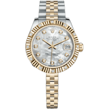 Rolex Datejust 31 Rolesor Yellow Fluted Diamond / Jubilee / MOP 178313-0035