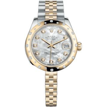 Rolex Datejust 31 Rolesor Yellow Domed Diamond / Jubilee / MOP Diamond 178343-0017