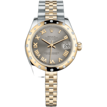 Rolex Datejust 31 Rolesor Yellow Domed Diamond / Jubilee / Steel Roman 178343-0022