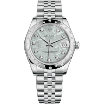 Rolex Datejust 31 Stainless Steel Domed Diamond / Jubilee / Meteorite 178344-0020