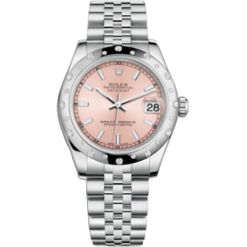 Rolex Datejust 31 Stainless Steel Domed Diamond / Jubilee / Pink 178344-0043