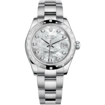 Rolex Datejust 31 Stainless Steel Domed Diamond / Oyster / MOP 178344-0064