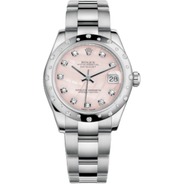 Rolex Datejust 31 Stainless Steel Domed Diamond / Oyster / Pink MOP 178344-0070