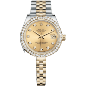 Rolex Datejust 31 Rolesor Yellow Diamond / Jubilee / Champagne Diamond 178383-0001