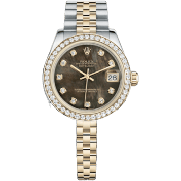 Rolex Datejust 31 Rolesor Yellow Diamond / Jubilee / Black MOP 178383-0009