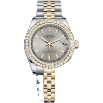 Rolex Datejust 31 Rolesor Yellow Diamond / Jubilee / Silver 178383-0029