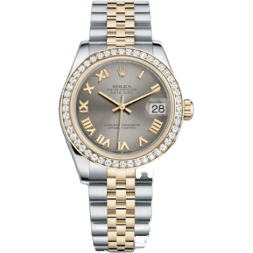 Rolex Datejust 31 Rolesor Yellow Diamond / Jubilee / Steel Roman 178383-0040
