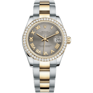 Rolex Datejust 31 Rolesor Yellow Diamond / Oyster / Steel Roman 178383-0046
