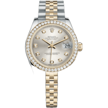 Rolex Datejust 31 Rolesor Yellow Diamond / Jubilee / Silver Diamond 178383-0052