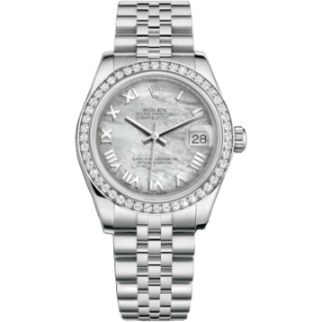 Rolex Datejust 31 Stainless Steel Diamond / Jubilee / MOP - Roman 178384-0012