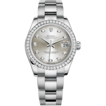 Rolex Datejust 31 Stainless Steel Diamond / Oyster / Silver Diamond 178384-0017
