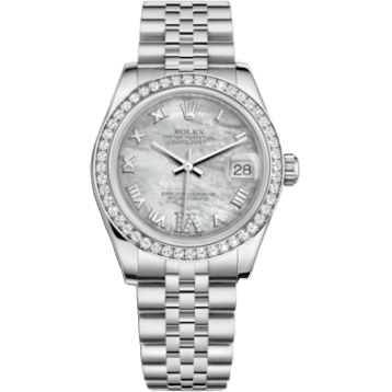 Rolex Datejust 31 Stainless Steel Diamond / Jubilee / MOP - Roman 178384-0040