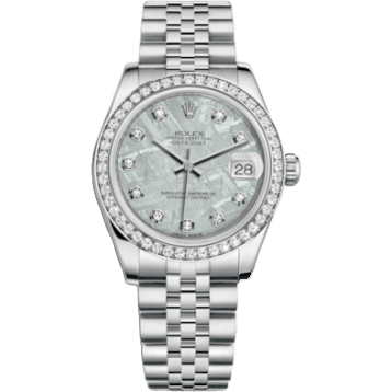 Rolex Datejust 31 Stainless Steel Diamond / Jubilee / Meteorite 178384-0041
