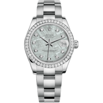 Rolex Datejust 31 Stainless Steel Diamond / Oyster / Meteorite 178384-0065