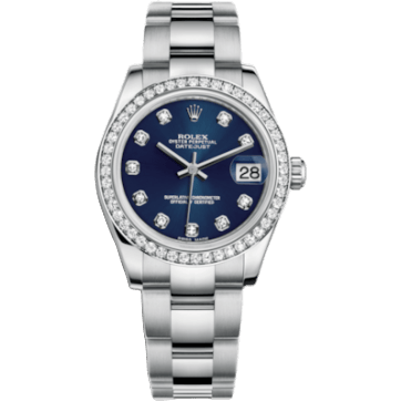 Rolex Datejust 31 Stainless Steel Diamond / Oyster / Blue - Diamond 178384-0067