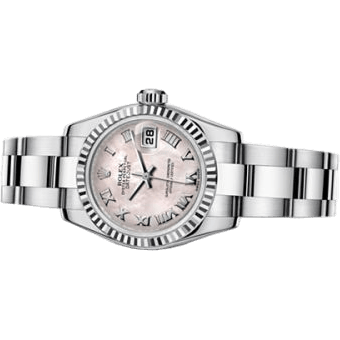 Lady-Datejust 26 Fluted Pink Mother-Of-Pearl Oyster