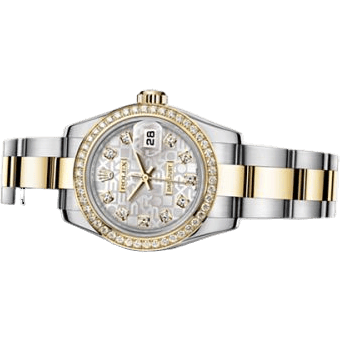 Lady-Datejust 26 Rolesor Diamond Computer Diamond Oyster