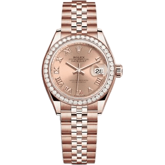 Rolex Lady-Datejust 28 Rose Gold / Diamond / Rose - Roman / Jubilee 279135RBR-0028